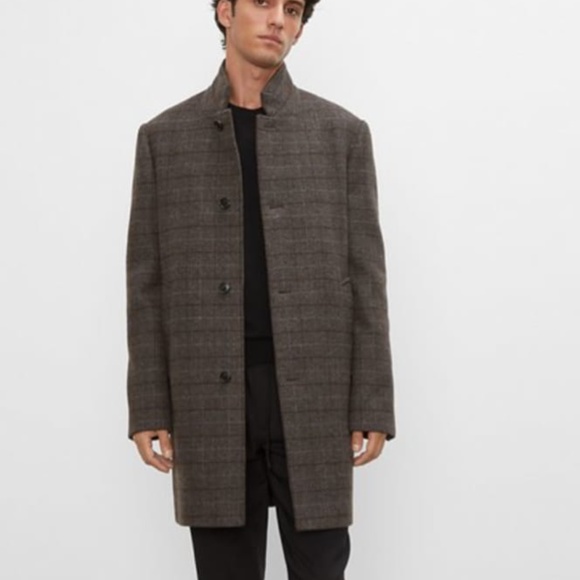 loukas funnel neck coat
